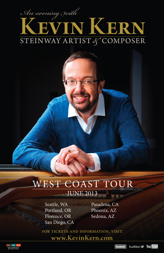 Steinway Artist Kevin Kern Announces West Coast Concert Tour